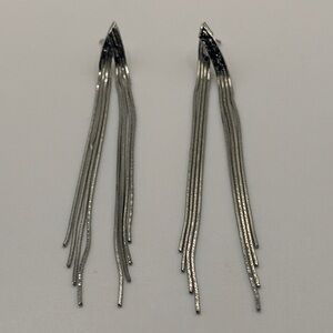 Silver-tone Chandelier Drop Earrings